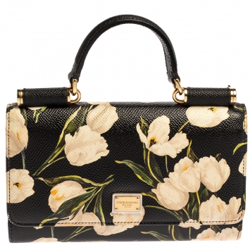 Pre Owned Dolce & Gabbana Multicolor Leather Miss Sicily Von Wallet on Chain