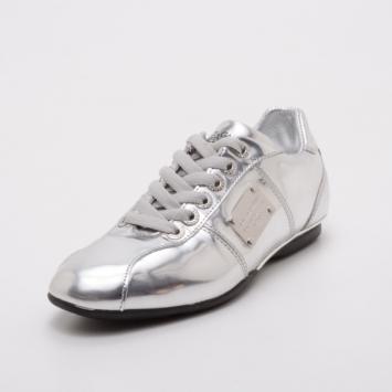 Pre Owned Dolce and Gabbana Limited Edition Silver Trainers Size 36.5