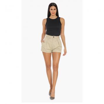 Pre Owned Dsquared2 Beige Plain Cotton Shorts S (38)