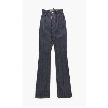 Pre Owned Dsquared2 Grey High Waist Twiggy Flare Angel Jeans S (38)
