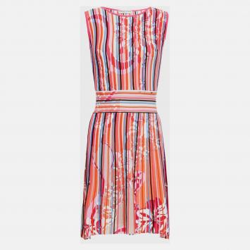 Pre Owned Emilio Pucci Virgin Wool Mini Dress M