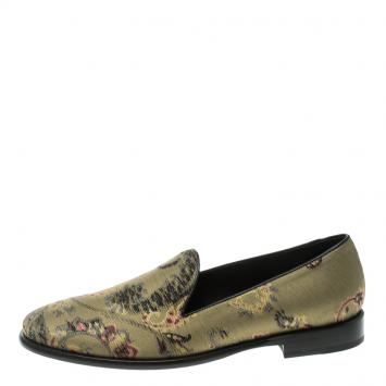 Pre Owned Etro Multicolor Brocade Fabric Loafers Size 39