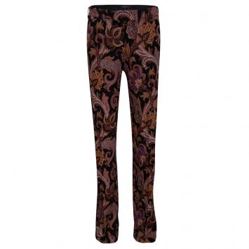 Pre Owned Etro Multicolor Paisley Printed Straight Fit Trousers S