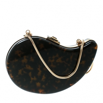 Pre Owned Etro Brown Perspex Shoulder Bag