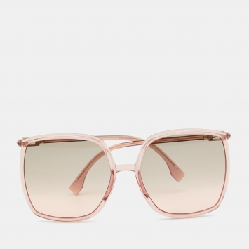 Pre Owned Fendi Pink Gradient FF0431/G Oversized Sunglasses
