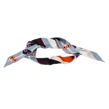 Pre Owned Fendi Multicolor Bugs Monster Print Bandeau Scarf