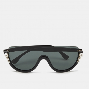 مملوكة مسبقًا Fendi Black FF0296/S Ribbons and Pearls Sunglasses