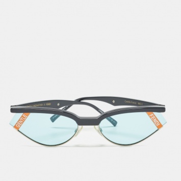 Pre Owned Fendi x Gentle Monster Blue Acetate FF0369/S Gentle Fendi Cat Eye Sunglasses