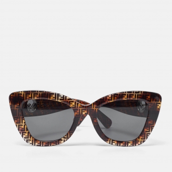 مملوكة مسبقًا Fendi Havana FF/Grey F is Fendi FF0327/S Cat-Eye Sunglasses
