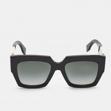 Pre Owned Fendi Black Gradient FF0263/S Facets Square Sunglasses