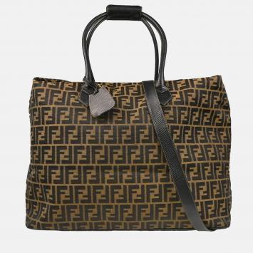 Fendi Brown Zucca 2way Tote Handbag