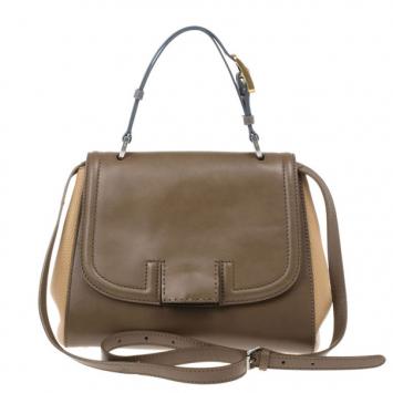مملوكة مسبقًا Fendi Brown Silvana Leather Top Handle Bag