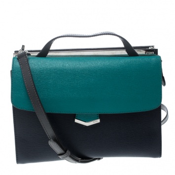 Pre Owned Fendi Multicolor Leather Small Demi Jour Shoulder Bag