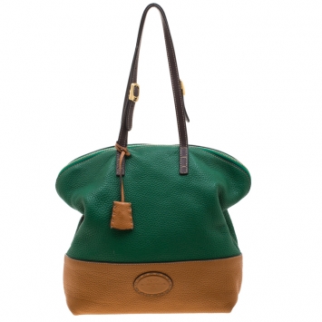 Pre Owned Fendi Colorblock Leather 2Bag Tote