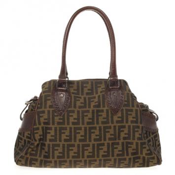 Pre Owned Fendi Zucca Chef Medium Bag De Jour