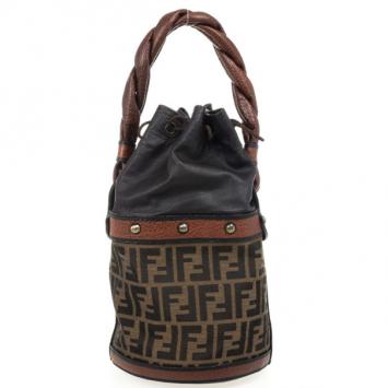 Pre Owned Fendi Zucca Bucket Bag