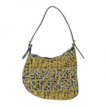 Pre Owned Fendi Zucchino Oyster Small Hobo
