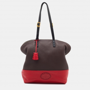Pre Owned Fendi Multicolor Leather 2Bag tote