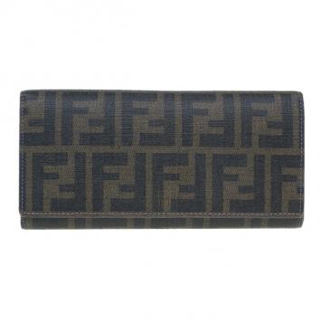 Pre Owned Fendi Zucca Canvas Continental Wallet