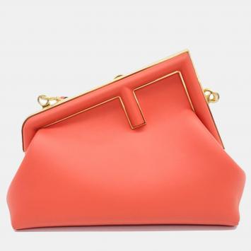 Pre Owned Fendi leather First Small Crossboody Bag