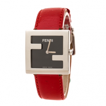 Pre Owned Fendi Black Stainless Steel 4000L Women's Wristwatch 31 mm