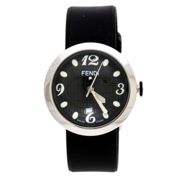 Pre Owned Fendi Black Stainless Steel 8010 G Women's Wristwatch 36MM