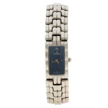 Pre Owned Fendi Blue Stainless Steel 660L Women's Wristwatch 14MM