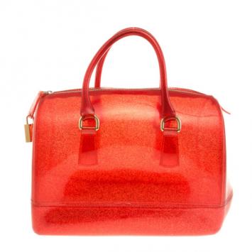 Pre Owned Furla Red Candy Satchel