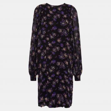 Pre Owned Ganni Viscose Knee Length Dress EU 32