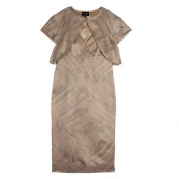 Pre Owned Giorgio Armani Organza Cocktail Dress with Bolero S