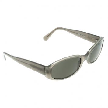 Pre Owned Giorgio Armani Black/Grey 2504 Oval Sunglasses