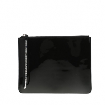 Pre Owned Giuseppe Zanotti Black Patent Leather Mergery Clutch