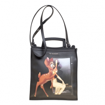 مملوكة مسبقًا Givenchy Black Leather Rave Bambi Crossbody Bag