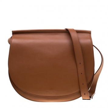 Pre Owned Givenchy Brown Leather Mini Infinity Saddle Bag