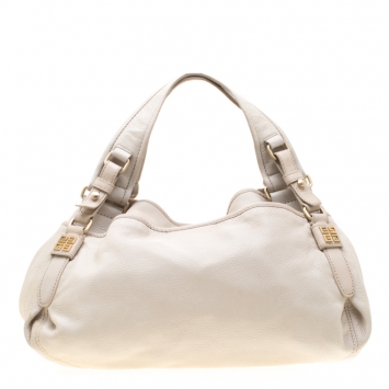 Pre Owned Givenchy Beige Leather Bucket Bag
