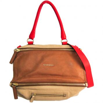 Pre Owned Givenchy Multicolor Leather Pandora Flap Top Handle Bag