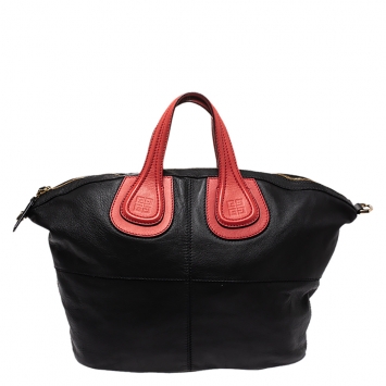 مملوكة مسبقًا Givenchy Black/Red Leather Nightingale Satchel
