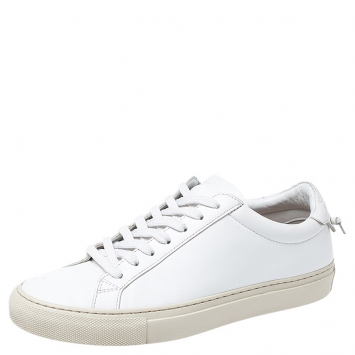 Pre Owned Givenchy White Leather Urban Street Low Top Sneakers Size 37