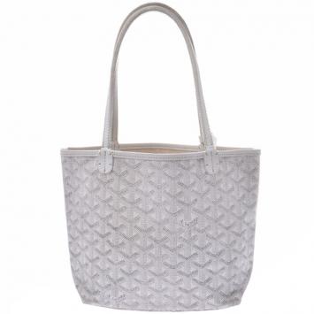 Goyard White Canvas Saint Louis Junior Tote