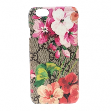 Pre Owned Gucci Beige GG Supreme Blooms Canvas iPhone 6 Case