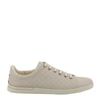 مملوكة مسبقًا Gucci Beige Microguccissima Leather Lace Up Sneakers Size 38