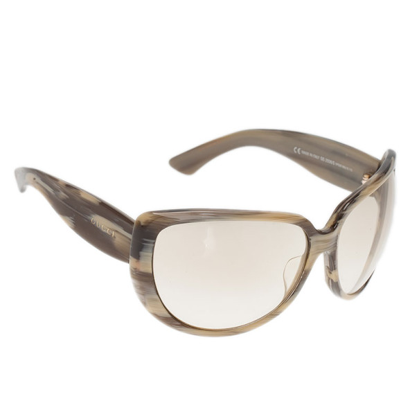 Gucci Two Tone Crystal GG Sunglasses