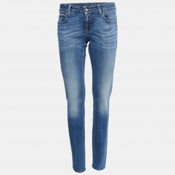 Pre Owned Gucci Blue Denim Slim Fit Jeans M Waist 32"