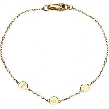 Pre Owned Gucci 18K Yellow Gold Chain Bracelet