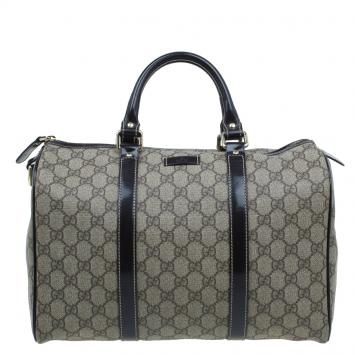 Pre Owned Gucci Beige Guccissima Coated Canvas Medium Joy Boston Bag