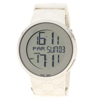 Pre Owned Gucci Silver Stainless Steel I- Digital 316L Women's Wristwatch 40 mm