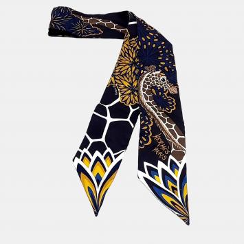 Pre Owned Hermès Twilly Multicolor Silk Scarf