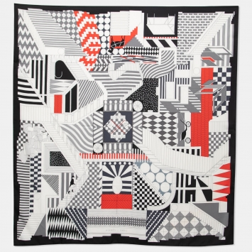 Pre Owned Hermes Multicolor Silk Promenade au Faubourg Scarf