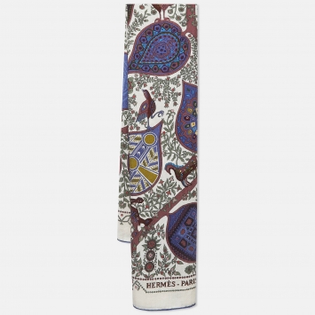 Pre Owned Hermes Multicolor Silk and Cashmere L'Arbre de Vie Scarf