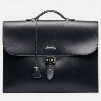 Pre Owned Hermes Black Box Sac A Depeches 38